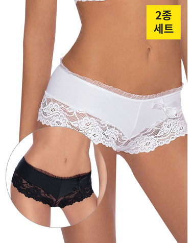[로사]시시 레이스 사각팬티 2종 세트