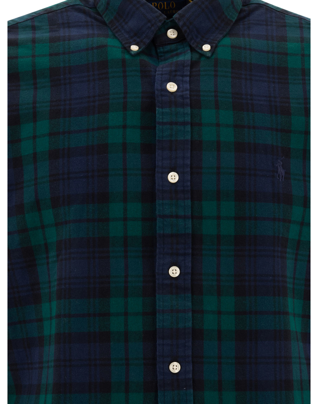 폴로 랄프로렌 [해외직구][폴로랄프로렌] 긴팔 셔츠 7109538910015753 NAVY/GREEN MULTI 5880321 착용컷