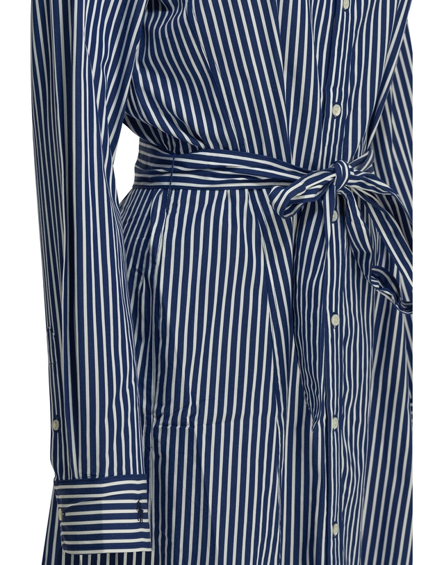 폴로 랄프로렌 [해외직구][폴로랄프로렌] 긴팔원피스 211891430001BRIGHT NAVY/WHITE 7421983 착용컷