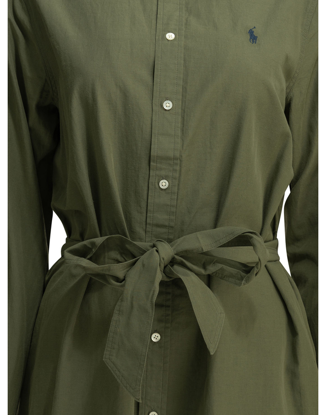 폴로 랄프로렌 [해외직구][폴로랄프로렌] 긴팔원피스 211A96346001SUPPLY OLIVE 7421984 착용컷