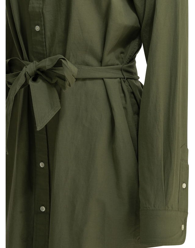 폴로 랄프로렌 [해외직구][폴로랄프로렌] 긴팔원피스 211A96346001SUPPLY OLIVE 7421984 착용컷