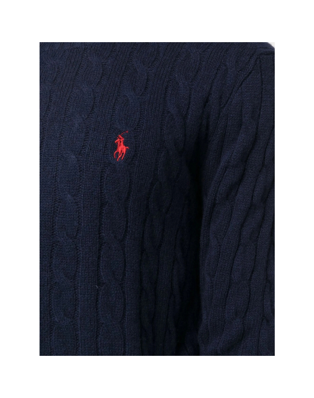 폴로 랄프로렌 [해외직구][랄프로렌] 니트 710876762002 NAVY 7490913 착용컷