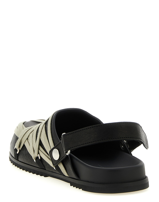 릭오웬스 [해외직구][릭오웬스]Megalace Mule Granola 플랫슈즈 RP01F6817LGYW109 7137454 착용컷