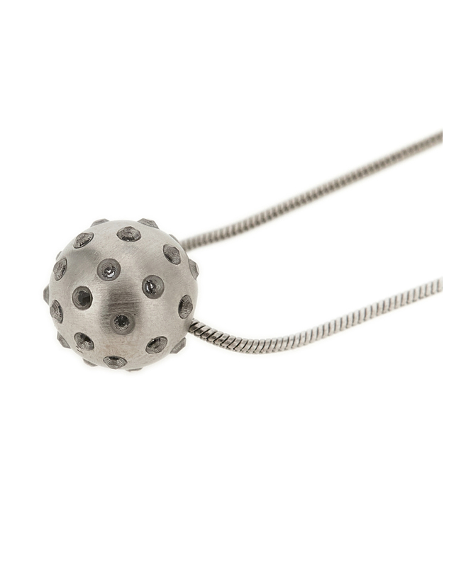 릭오웬스 [해외직구][릭오웬스]Mini Orb 목걸이 RJ0000134MMTRS1128 7391222 착용컷