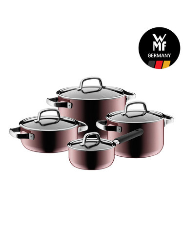 [WMF] 퓨전테크 미네랄 냄비 4종 세트 로즈쿼츠(16편수/20L/20H/24H)
