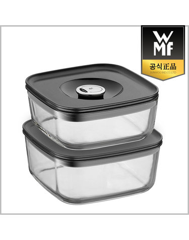 [WMF] 디팟 후레쉬 정사각 밀폐용기 2종(소+중) 세트