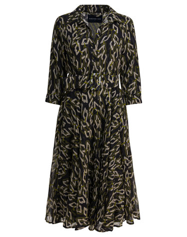 [해외직구][사만다 성] 긴팔원피스 ASTERMULTI CHAIN BIG DARK BLACK OLIVE GREEN 6573594
