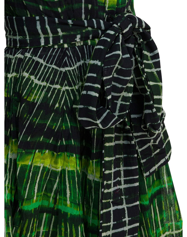 사만다성 [해외직구][사만다 성] 긴팔원피스 ASTERWATERCOLOR PLAID GREEN 6573508 착용컷