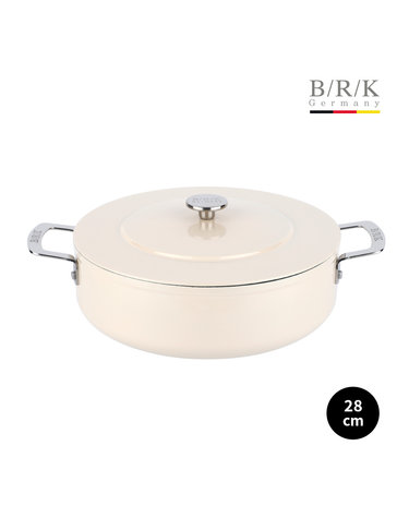 [BRK] 에볼루션 풀 인덕션 전골냄비 28cm (밀크)