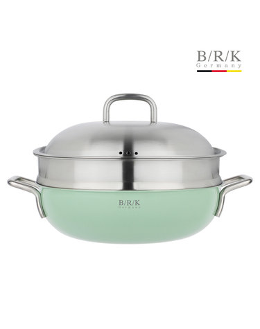 [BRK] 노르딕 통5중 WOK 28cm 그린(스티머 포함)