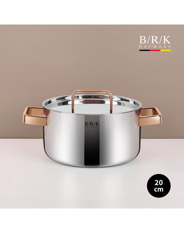 [BRK] 로즈골드 통5중 스테인리스 스틸 양수 냄비 20cm