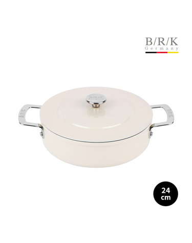 [BRK] 에볼루션 풀 인덕션 전골냄비 24cm (밀크)