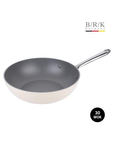 [BRK] 에볼루션 풀 인덕션 WOK/궁중팬 30cm (밀크)