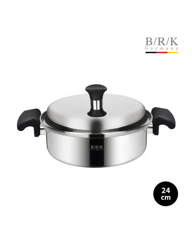 [BRK] 구르메 통5중 스텐 전골 냄비 24cm 인덕션 겸용