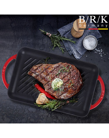 [BRK] 스마트 무쇠 사각 그릴 33x22cm 루비