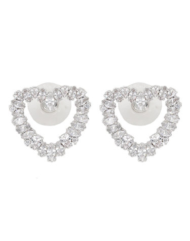 [해외직구][셀프포트레이트]CRYSTAL HEART 귀걸이 RS26-624E-SL_SILVER 7195708