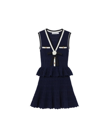 [해외직구][셀프포트레이트] 민소매원피스 PF26-075S-N  NAVY 7377655
