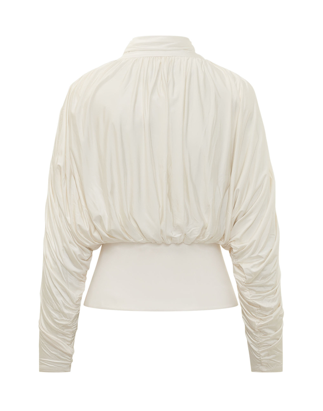 셀프포트레이트 [해외직구][셀프포트레이트] 블라우스 AW26009TBC CREAM 7496200 착용컷