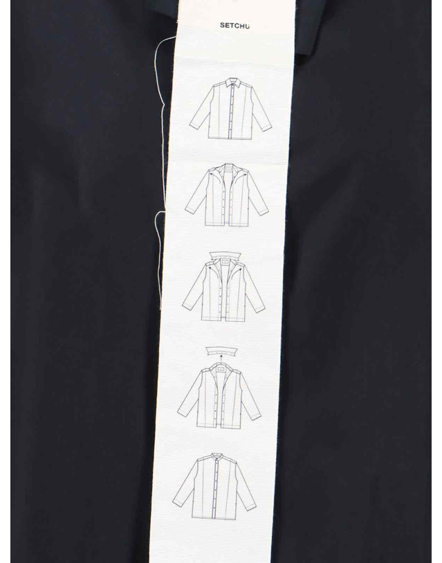셋추 [해외직구][셋추] 긴팔 셔츠 U001H001P001BLACK 7323571 착용컷