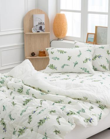 리프 순면 사계절 차렵이불 2color SS/Q