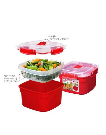 [시스테마] 마이크로웨이브 스팀용기 소 1.4L