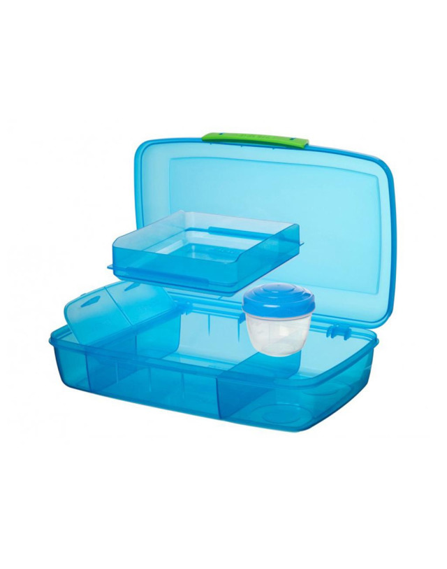 시스테마 시스테마 BPA-free 벤토 런치 박스 도시락통 1.76L 착용컷