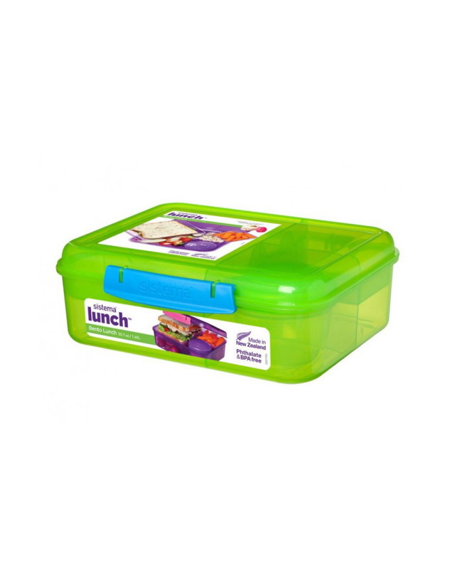 시스테마 시스테마 BPA-free 벤토 런치 박스 도시락통 1.65L 착용컷