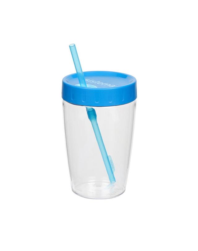 시스테마 시스테마 BPA-free 트라이탄 스트로우 텀블러 빨대컵 어린이 유치원컵 525ml 착용컷