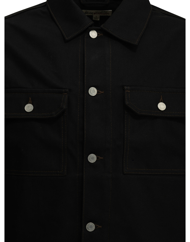 스투시 [해외직구][스투시] 데님 자켓 1159801346 RAW BLACK CONTRAST STITCH 7582966 착용컷