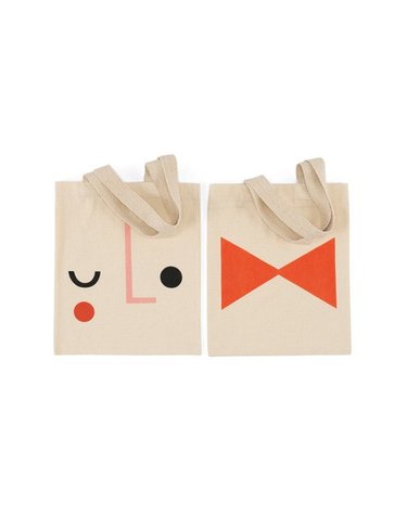 [달링클레멘타인]PANTOMIME MINI-CANVAS BAG Wink+Bow