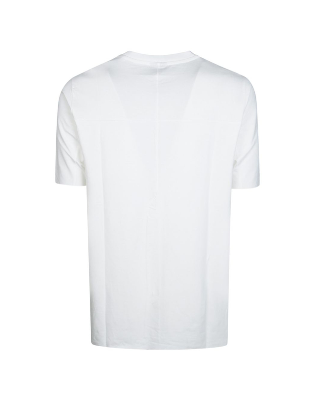 톰 크롬 [해외직구][톰크롬] 반팔 티셔츠 MTS97301OFF WHITE 7612323 착용컷