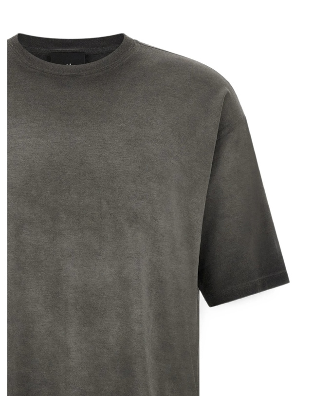 톰 크롬 [해외직구][톰크롬] 반팔 티셔츠 MTS98601COLD DYE GREY 7613144 착용컷