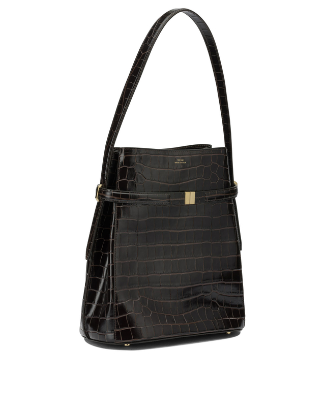 토템 [해외직구][토템]Belted 숄더백 244-WAL0048-LE0076-034DARK BROWN 7560353 착용컷