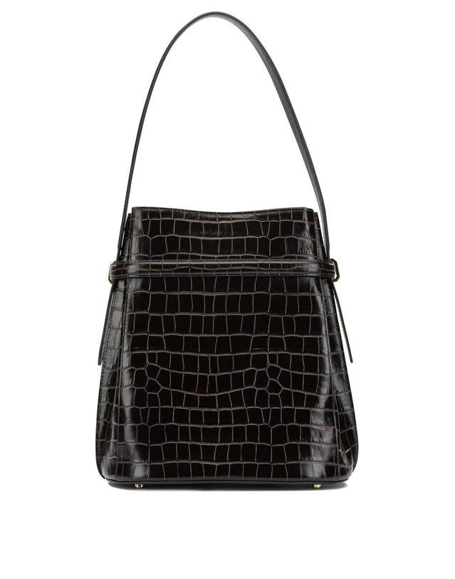 토템 [해외직구][토템]Belted 숄더백 244-WAL0048-LE0076-034DARK BROWN 7560353 착용컷