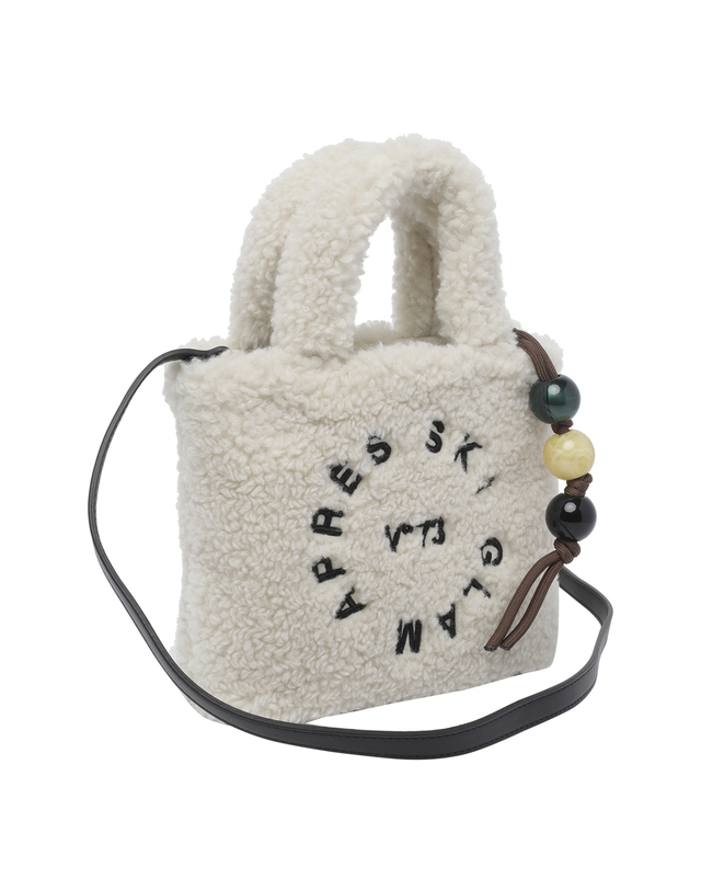 브이73 [해외직구][브이73] 토트백 73BSA1W04OFF WHITE/NERO 7586771 착용컷