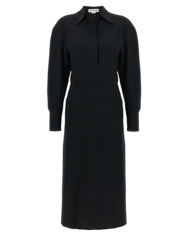 [해외직구][빅토리아베컴]Long Sleeve Polo Collar Midi 긴팔원피스 1325WDR006598ABLACK 5791845