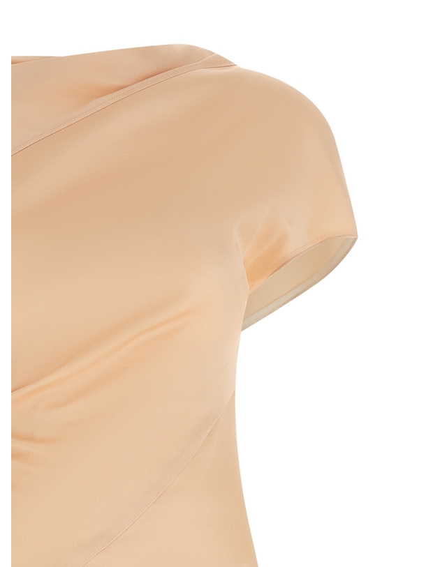 빅토리아 베컴 [해외직구][빅토리아베컴]Asymmetric Twist 반팔원피스 1226WDR007294BBLOSSOM 7253859 착용컷