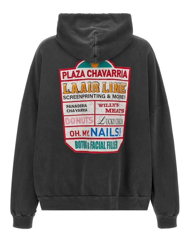 윌리 차바리아 [해외직구][윌리 차바리아]Plaza Chavarria Hooligan 맨투맨 MUJSW017063N011 7604067 착용컷