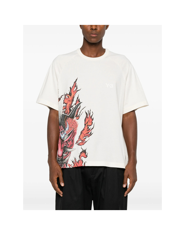 와이쓰리 [해외직구][Y-3] 반팔 티셔츠 KU2200 WHITE 7411187 착용컷
