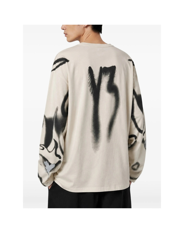 와이쓰리 [해외직구][Y-3] 긴팔 티셔츠 KX3815 WHITE 7490596 착용컷