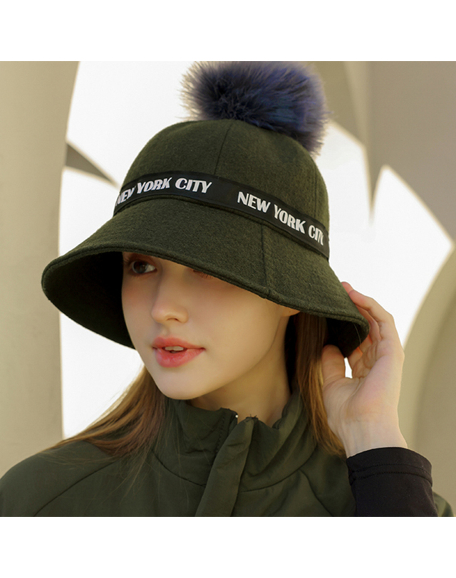 퍼디 [퍼디] 시티뉴욕 방울 버킷-hat 착용컷