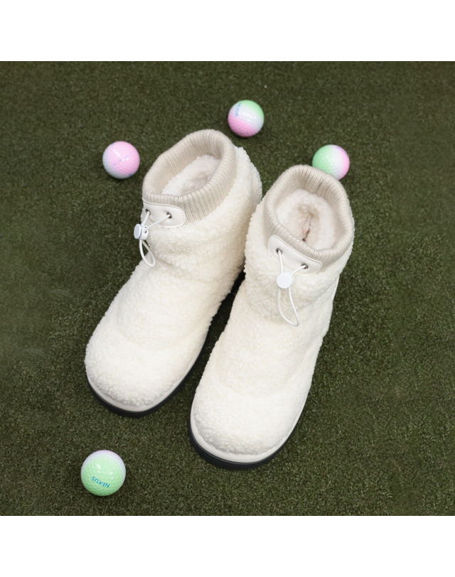 퍼디 [퍼디] 그리드 덤블 숏 부츠(4cm) 착용컷