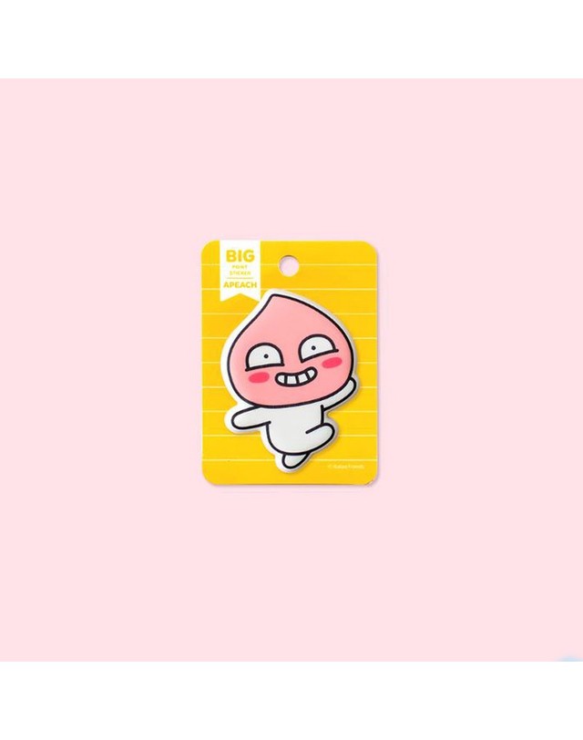카카오프렌즈 카카오프렌즈 빅 엠보 스티커 착용컷