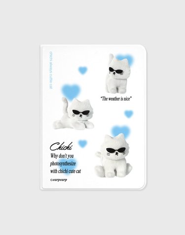 SUNGLASSES CHICHI HEART-WHITE(아이패드-커버)