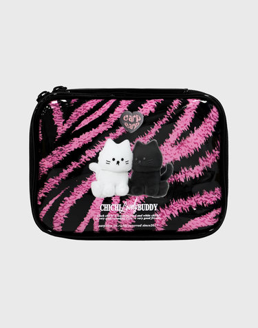 ZEBRA PATTERN CHICHI-PINK(트래블파우치)