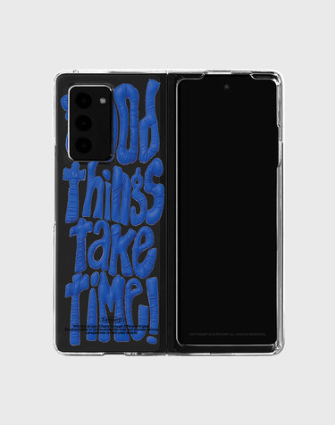 GOOD THINGS TAKE TIME-BLUE(Z폴드-클리어하드)
