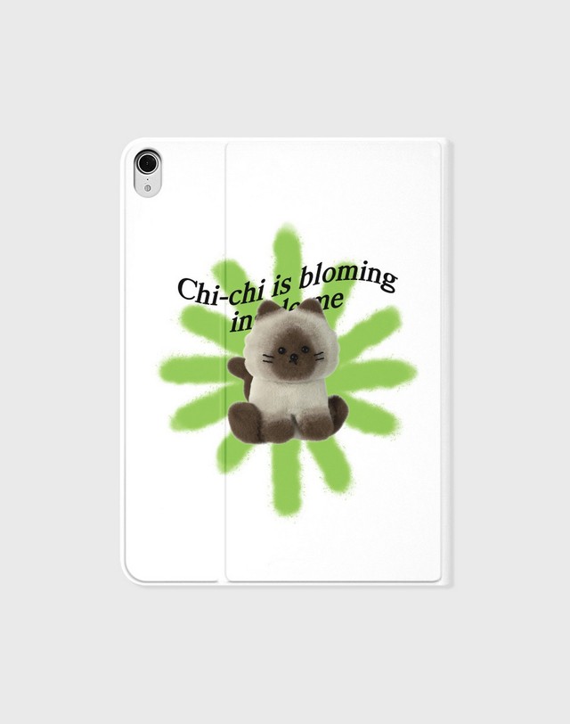 어프어프 BLOOMING SIAMESE CHICHI-WHITE(아이패드-커버) 착용컷