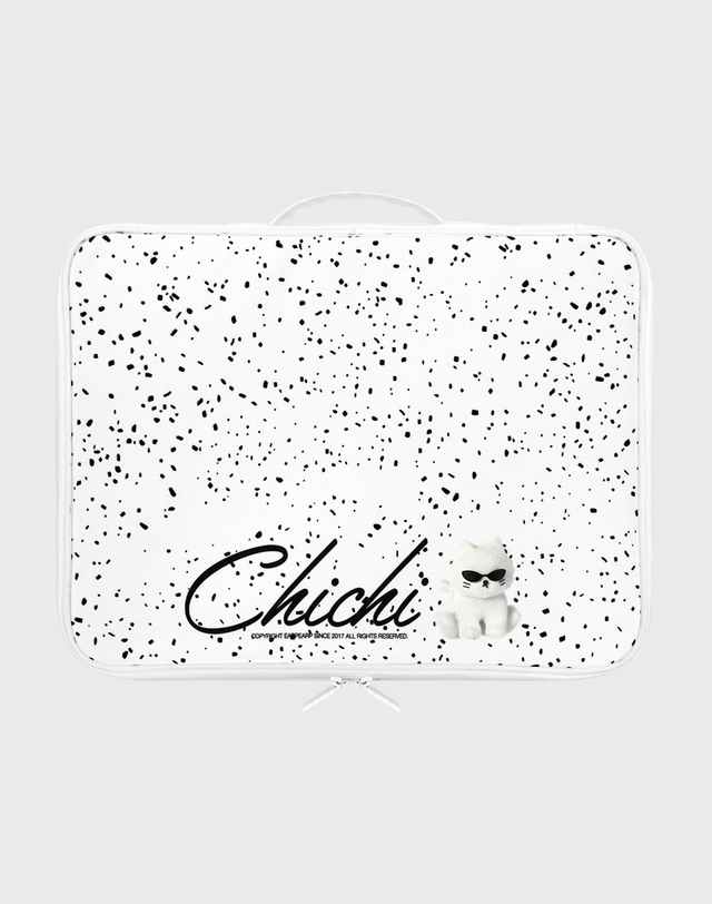 어프어프 SUNGLASSES CHICHI-WHITE(북파우치) 착용컷