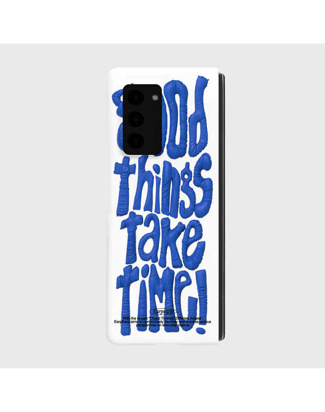 어프어프 GOOD THINGS TAKE TIME-BLUE(Z폴드-하드) 착용컷