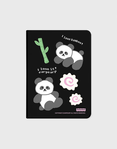 I LOVE IT PANDA-BLACK(아이패드-커버)